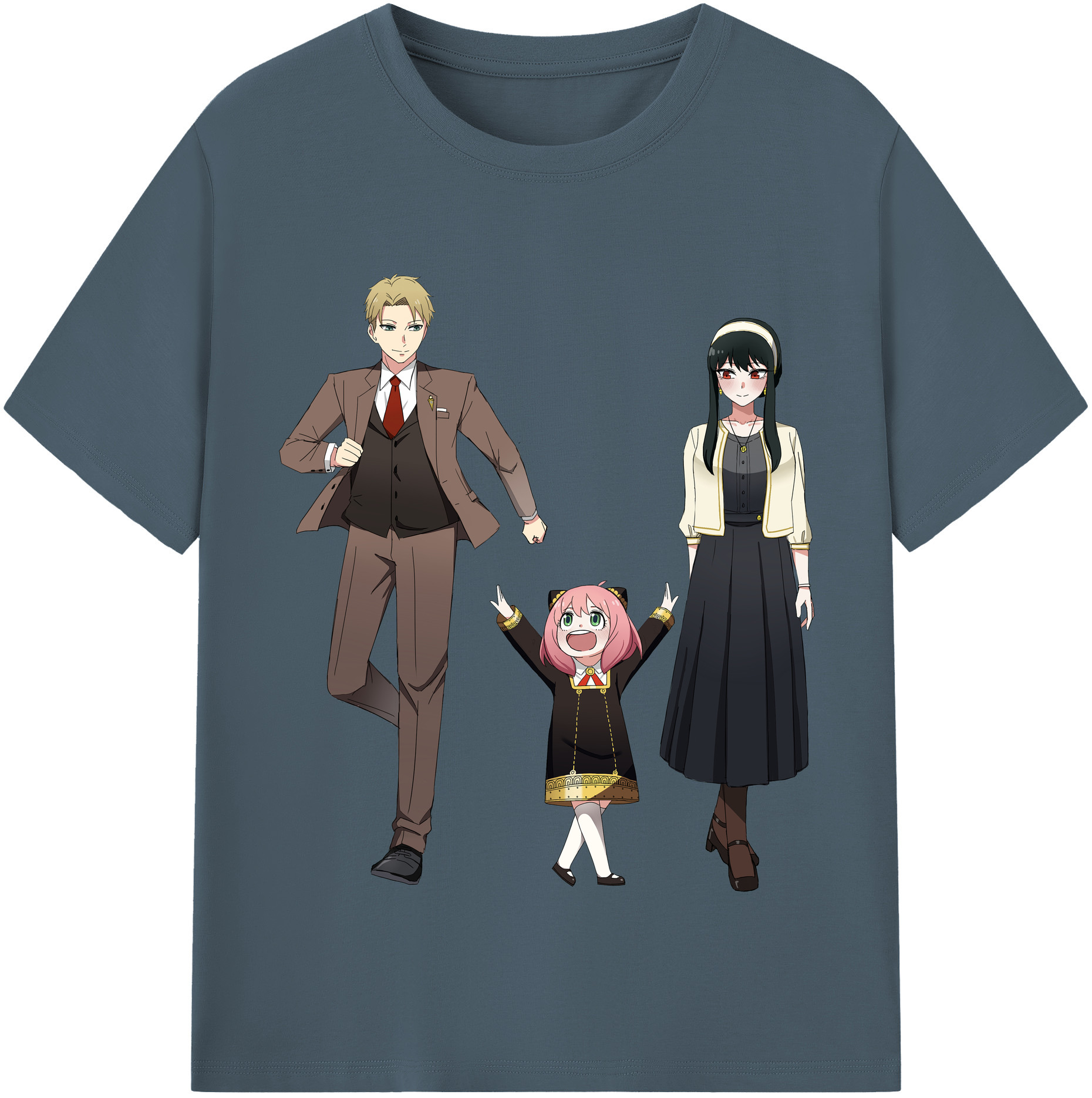 （画像用） SPY×FAMILY间谍家家酒 綿100％半袖Tシャツ（フロントプリント）